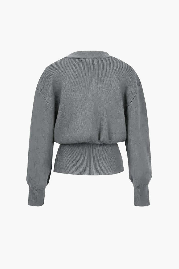 Cardigan avec un col en V