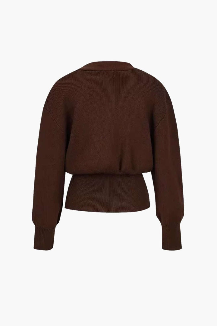 Cardigan avec un col en V