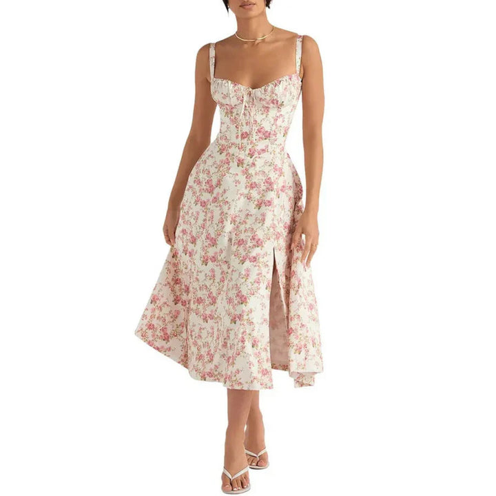 Donne Abito Elegante Senza Maniche | Midi