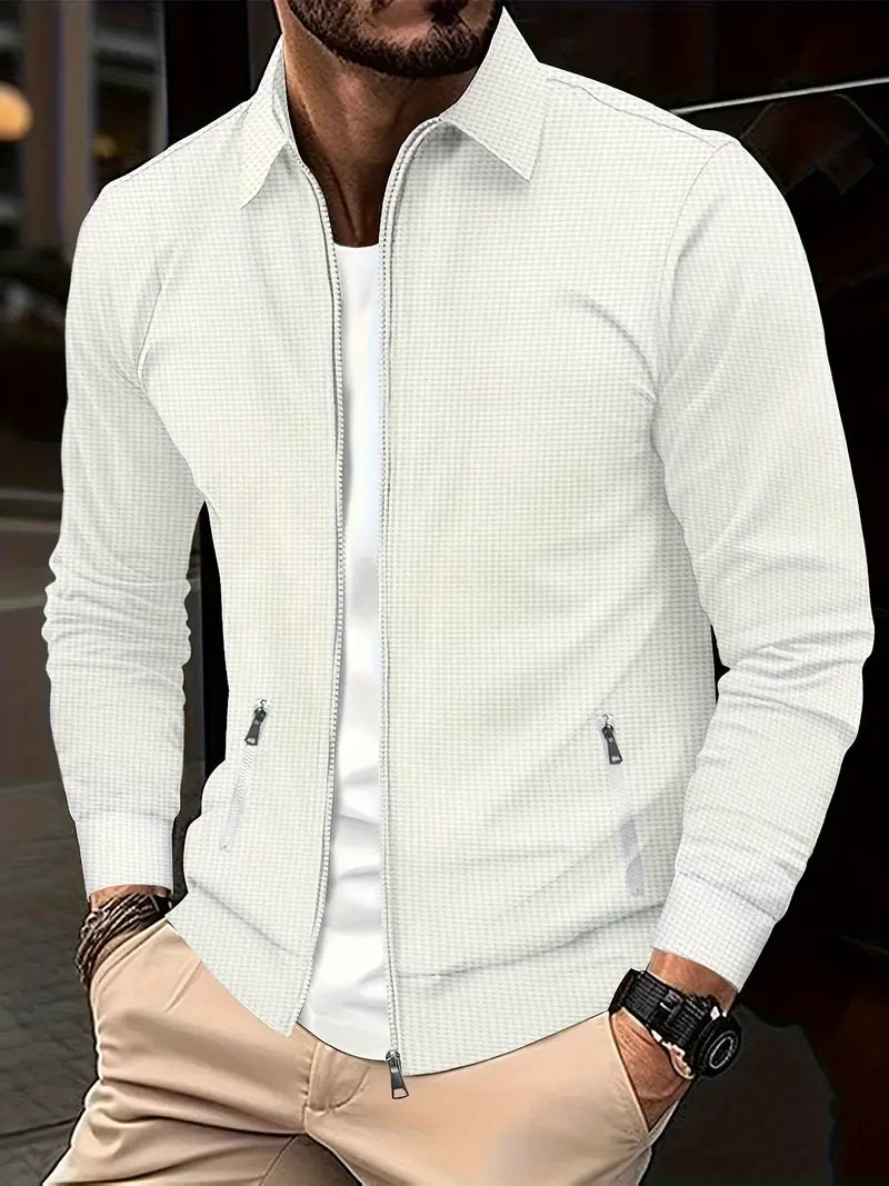 Surchemise Dutton pour Homme – Élégance Décontractée avec Fermeture Éclair
