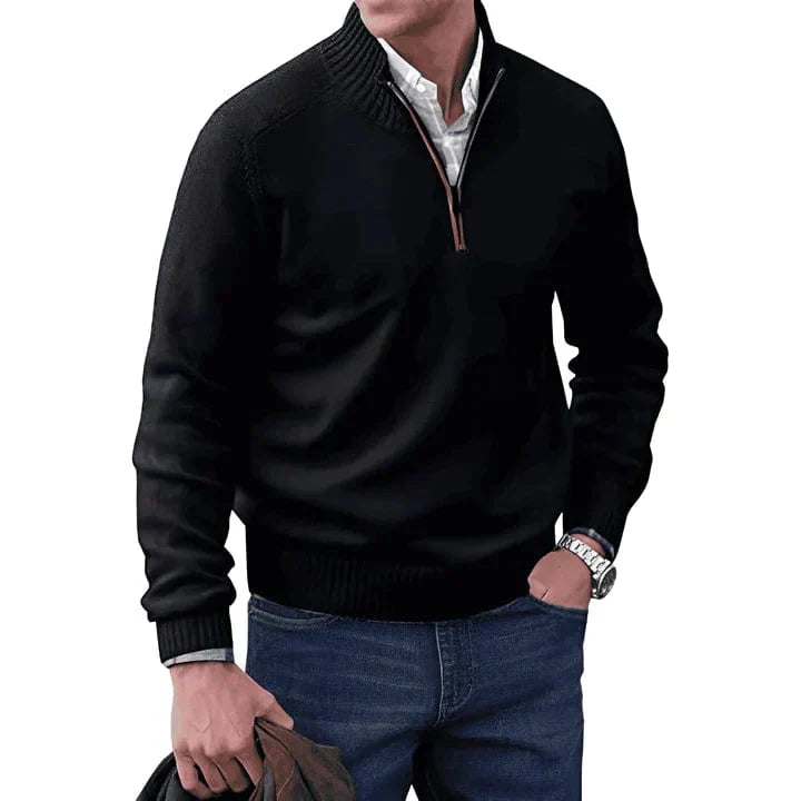 Gaston – Maglione con zip elegante, ideale per un look chic
