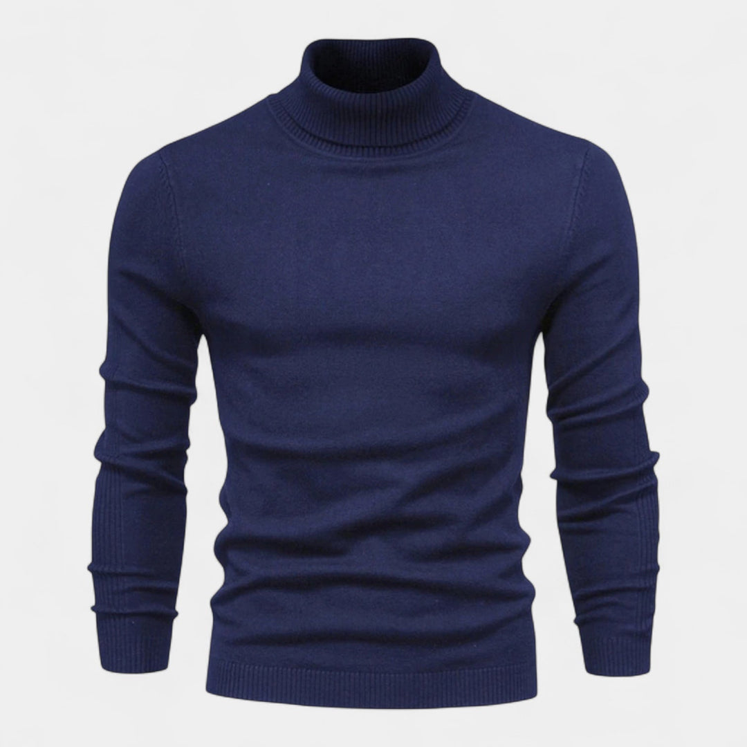 Curie Paris | Pull à col roulé en maille côtelée pour homme