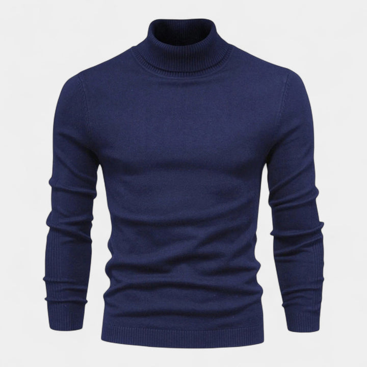 Curie Paris | Pull à col roulé en maille côtelée pour homme