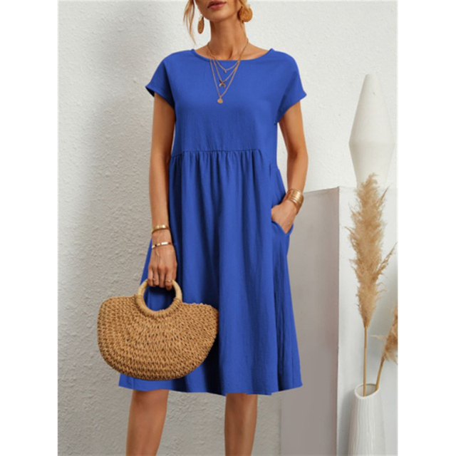 Robe Midi en Coton Kasandra – Élégance et Confort pour l'Été