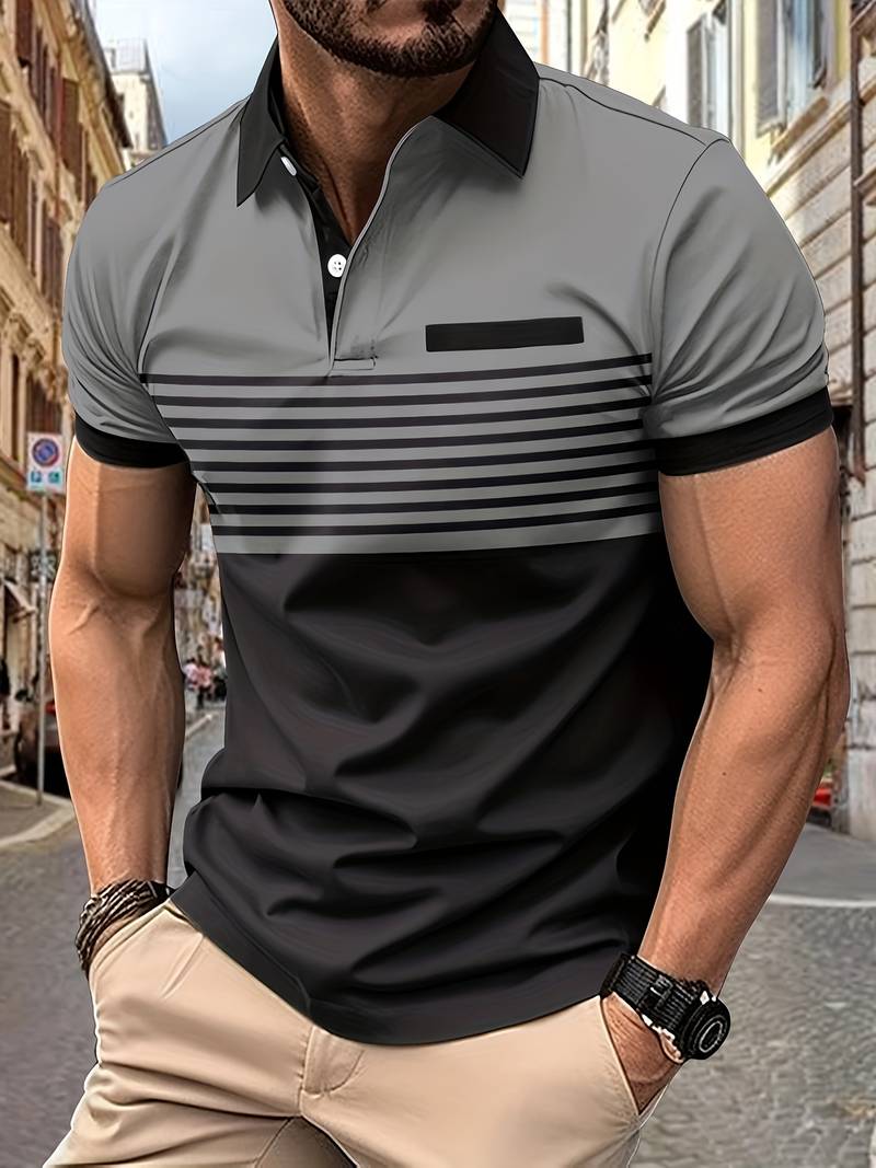 Mustafa | Lässiges gestreiftes Hemd für Herren