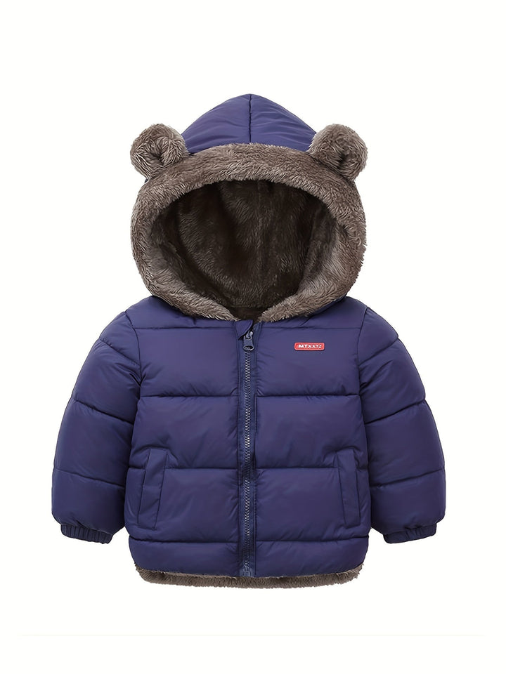 Oscar – Long manteau avec col montant et fermeture éclair pour garçons