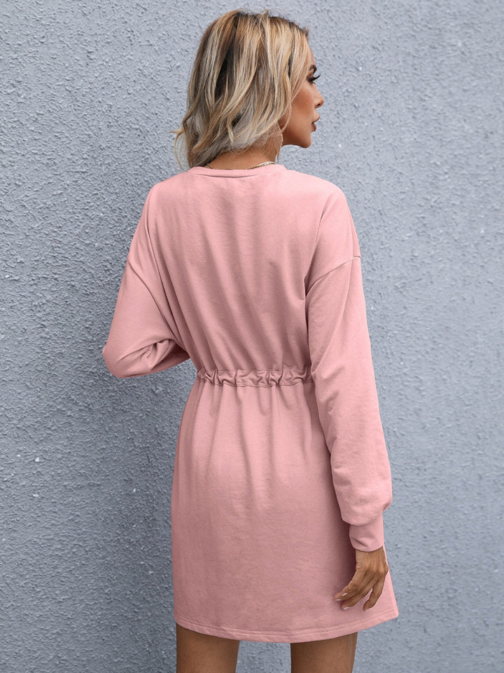 Robe Sweat Femme Décontractée – Taille Ajustable, Look Urbain Chic