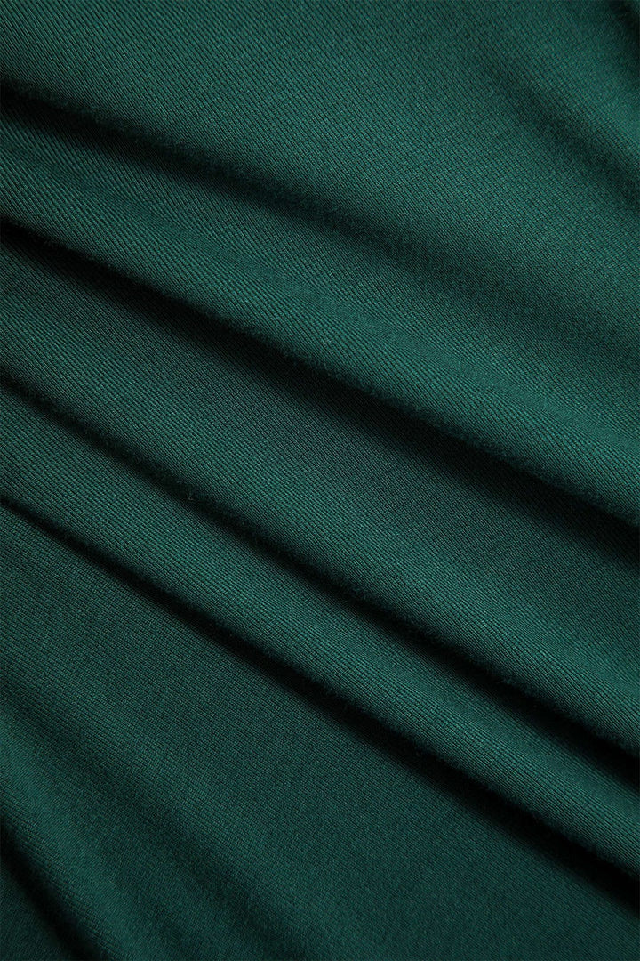 Mini robe à col rond en similicuir
