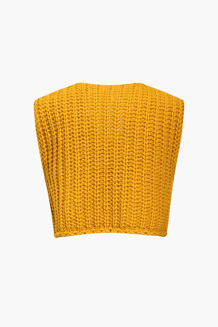 Gilet Boutonné en Tricot Décontracté - Style Élégant et Confortable