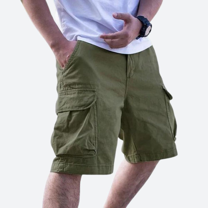 Short cargo homme avec poches multiples – style décontracté et pratique pour l'été