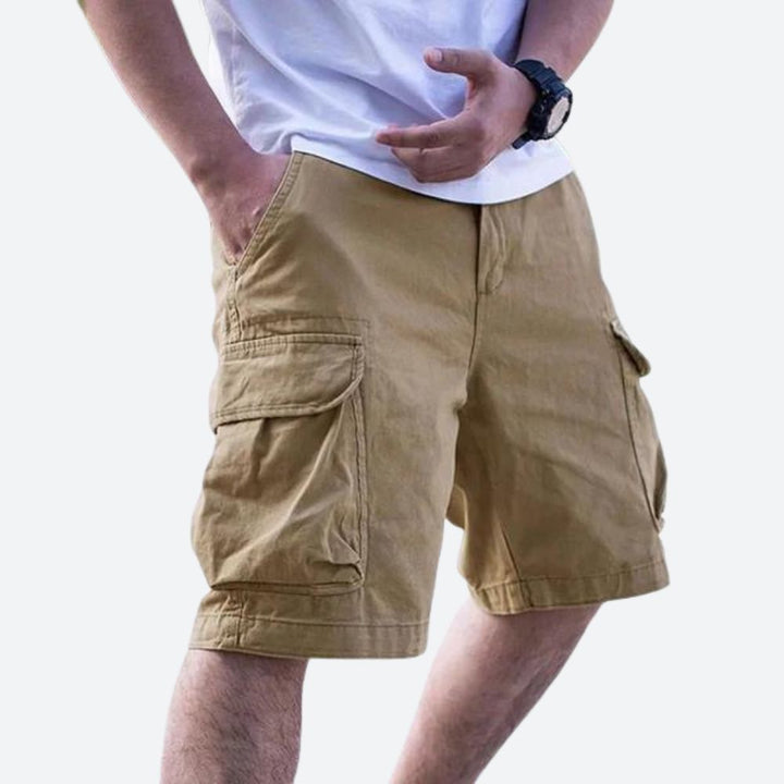 Short cargo homme avec poches multiples – style décontracté et pratique pour l'été
