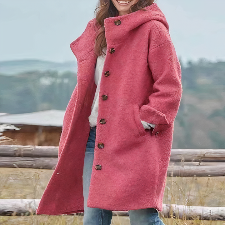 Manteau en laine élégant, confortable et stylé pour femme