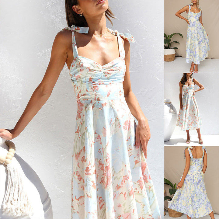Brie - Robe midi fleurie chic