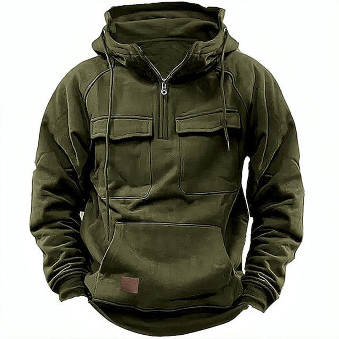 Sweat à capuche multi-poches pour hommes - Mervin