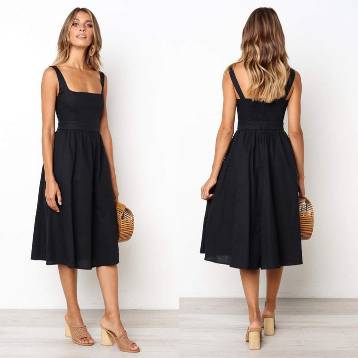 Ashley | Abito da sera di colore uniforme