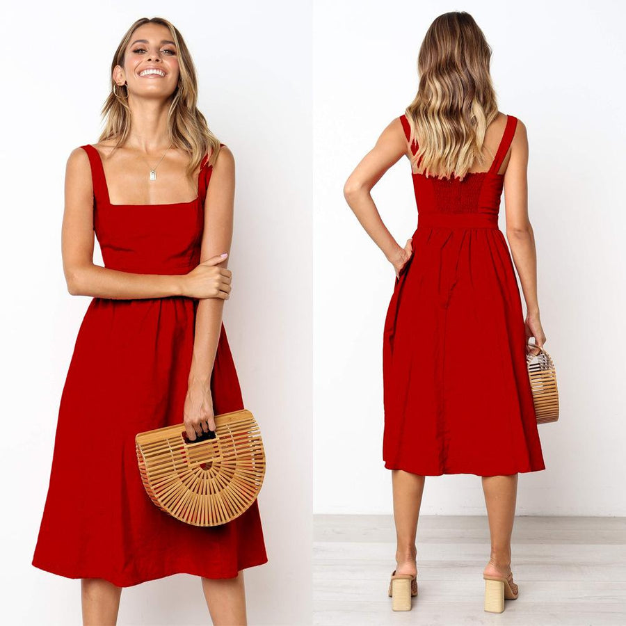 Ashley | Abito da sera di colore uniforme