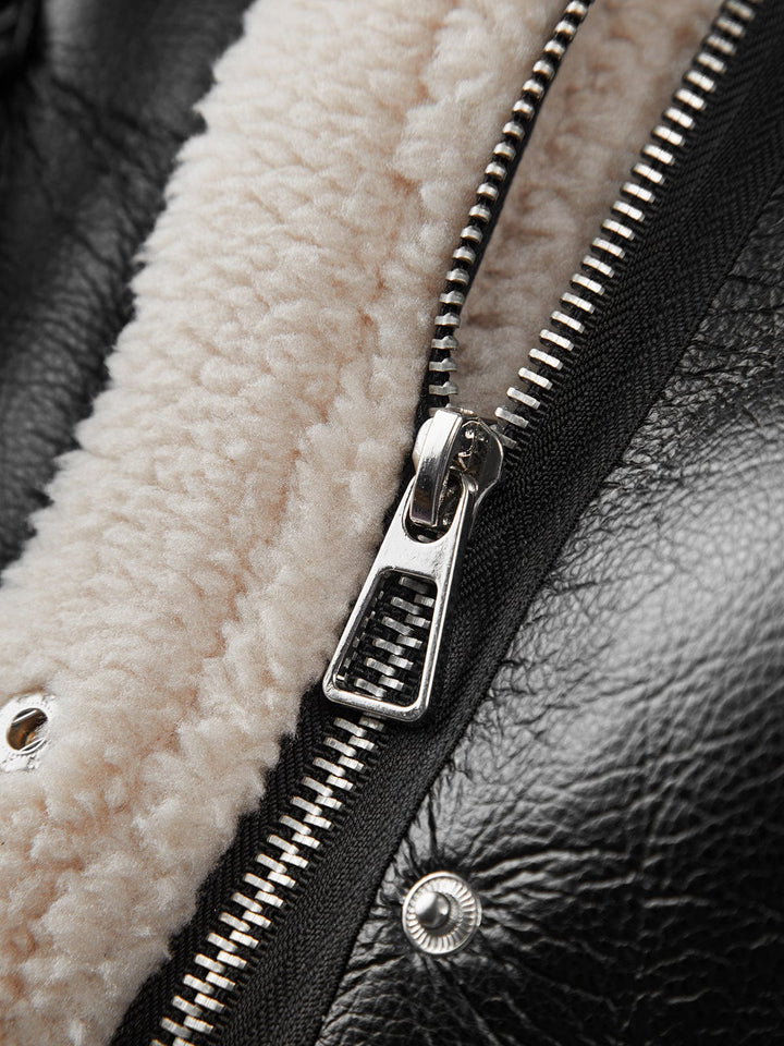 Jacqueline - Veste en peau de cuir