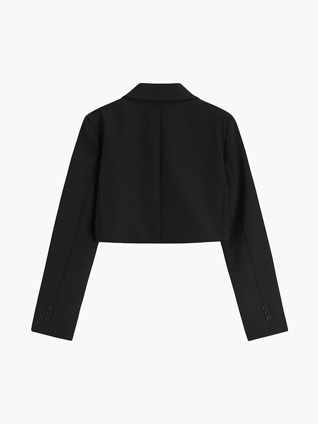 Blazer Court Oversized en Polyester et Elasthanne – Élégance Décontractée