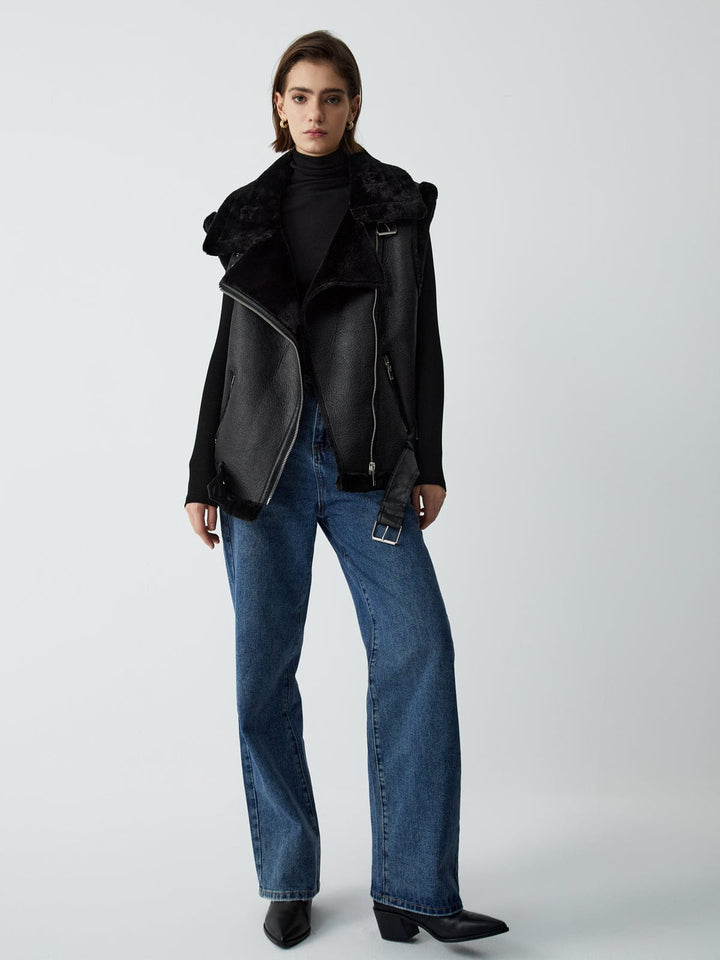 Valérie - Gilet en faux cuir