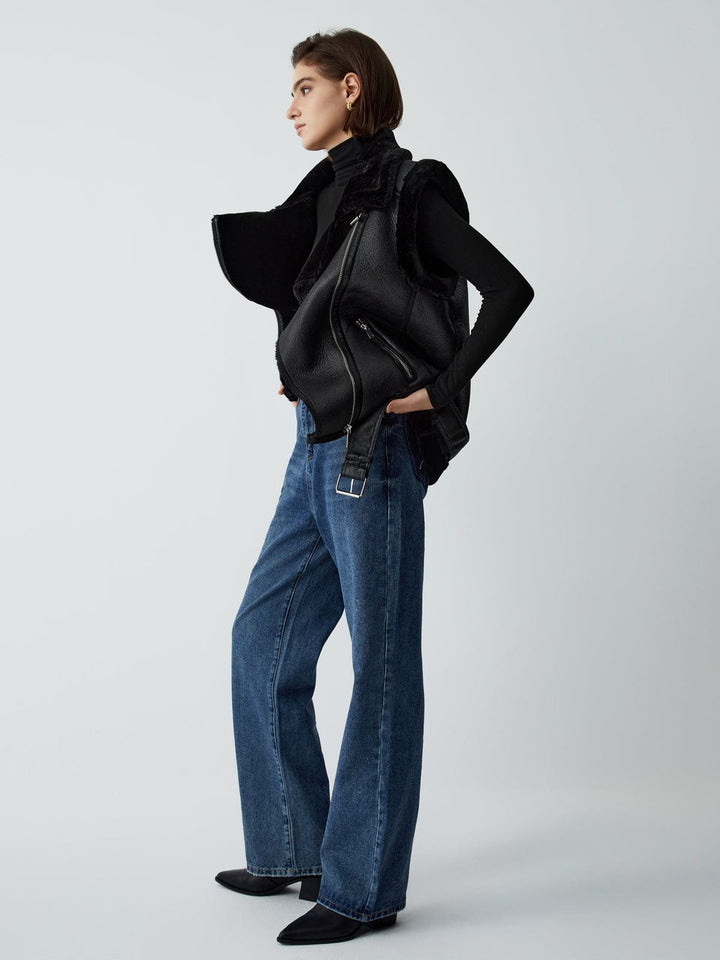 Valérie - Gilet en faux cuir