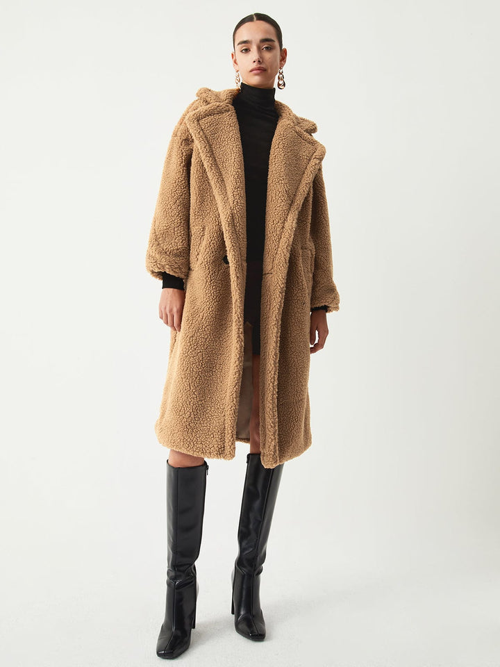Manteau d'hiver en sherpa