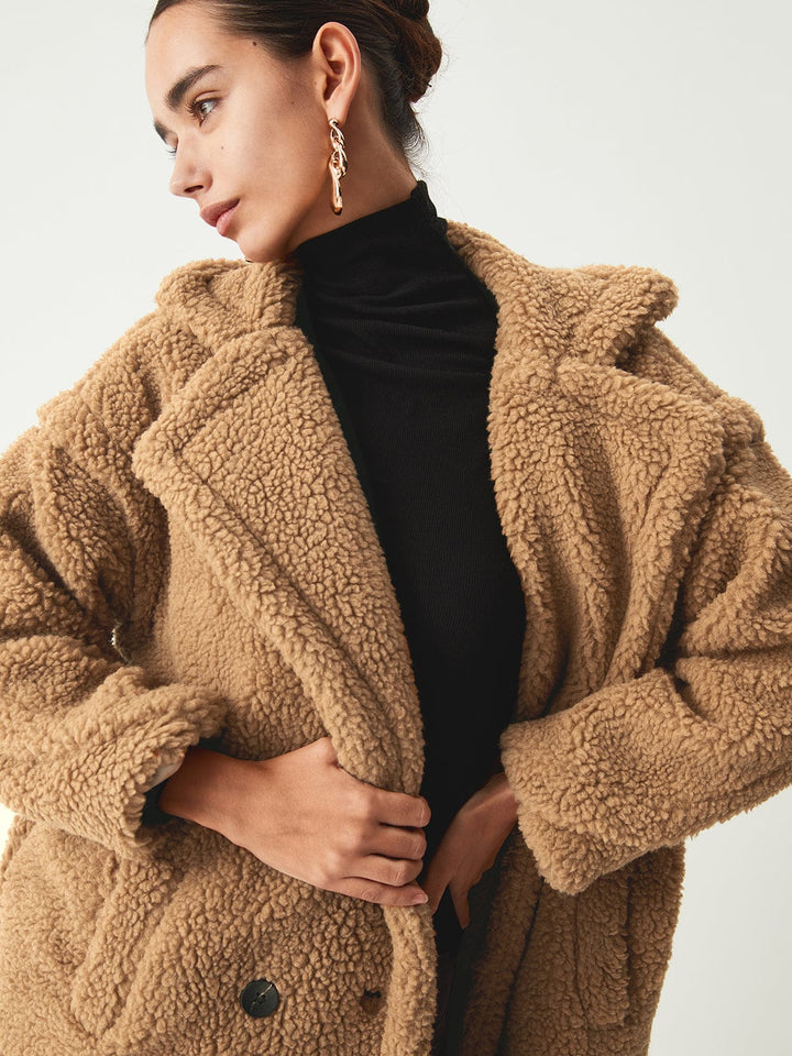 Manteau d'hiver en sherpa