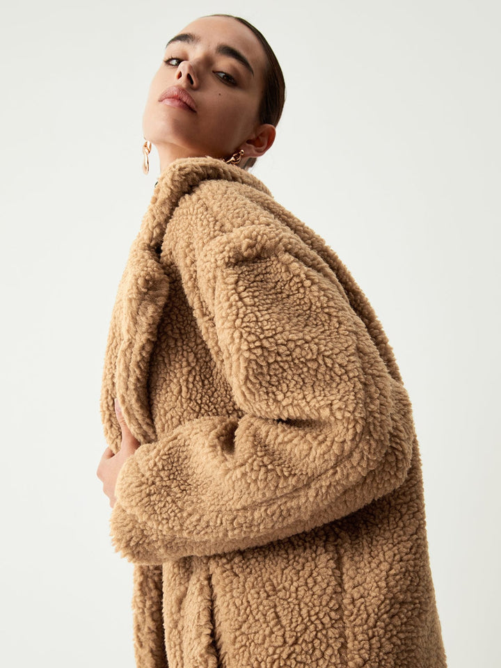Manteau d'hiver en sherpa