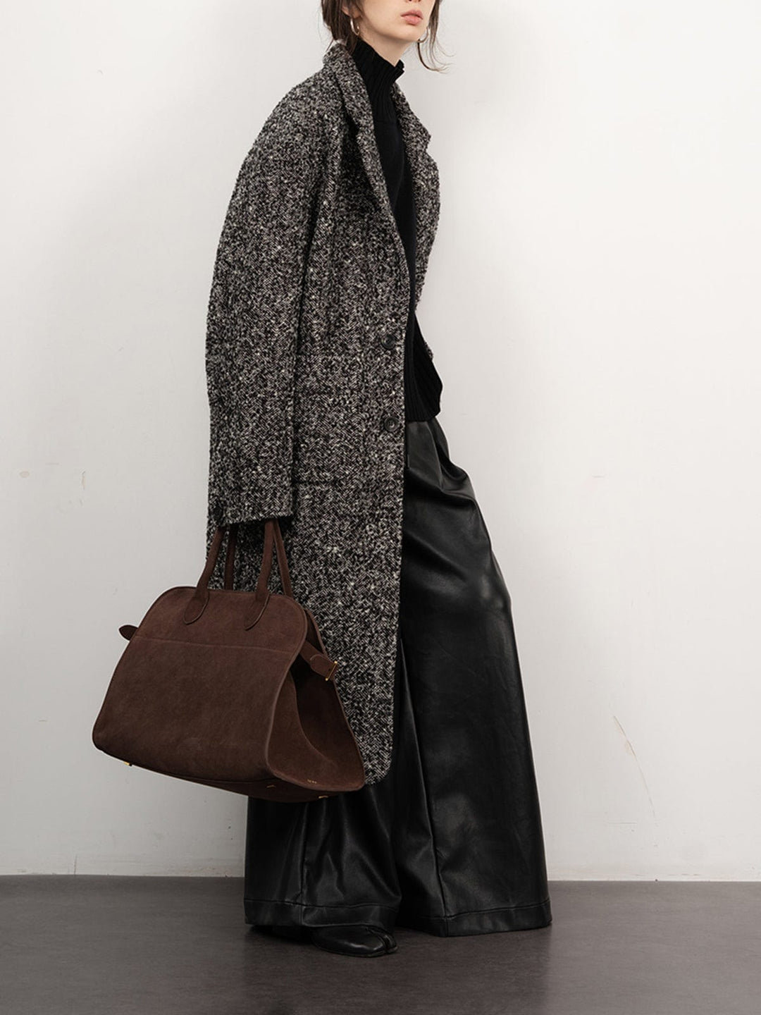 Yveline - Manteau en laine frisée
