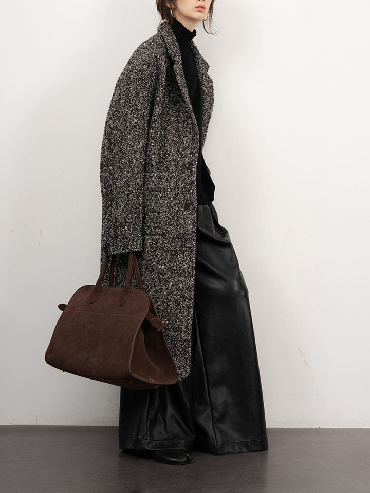 Yveline - Manteau en laine frisée
