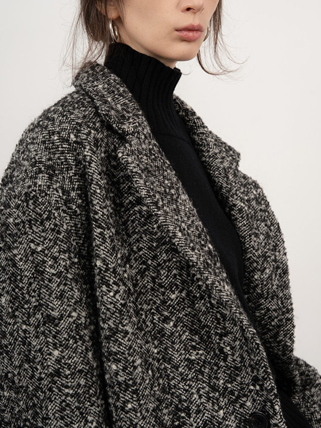 Yveline - Manteau en laine frisée