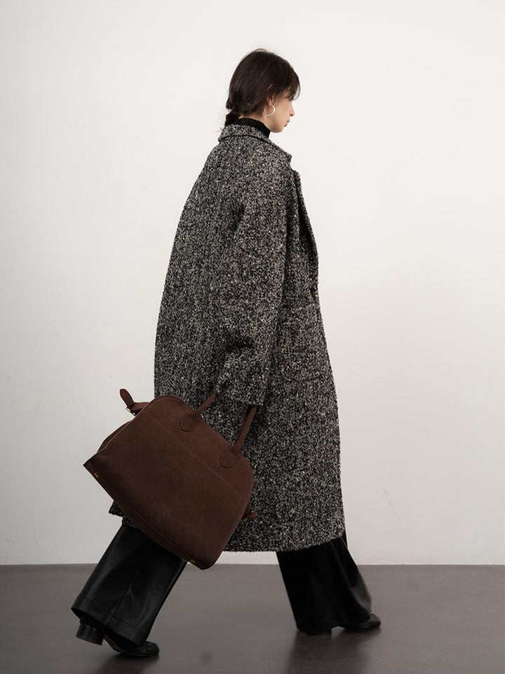 Yveline - Manteau en laine frisée
