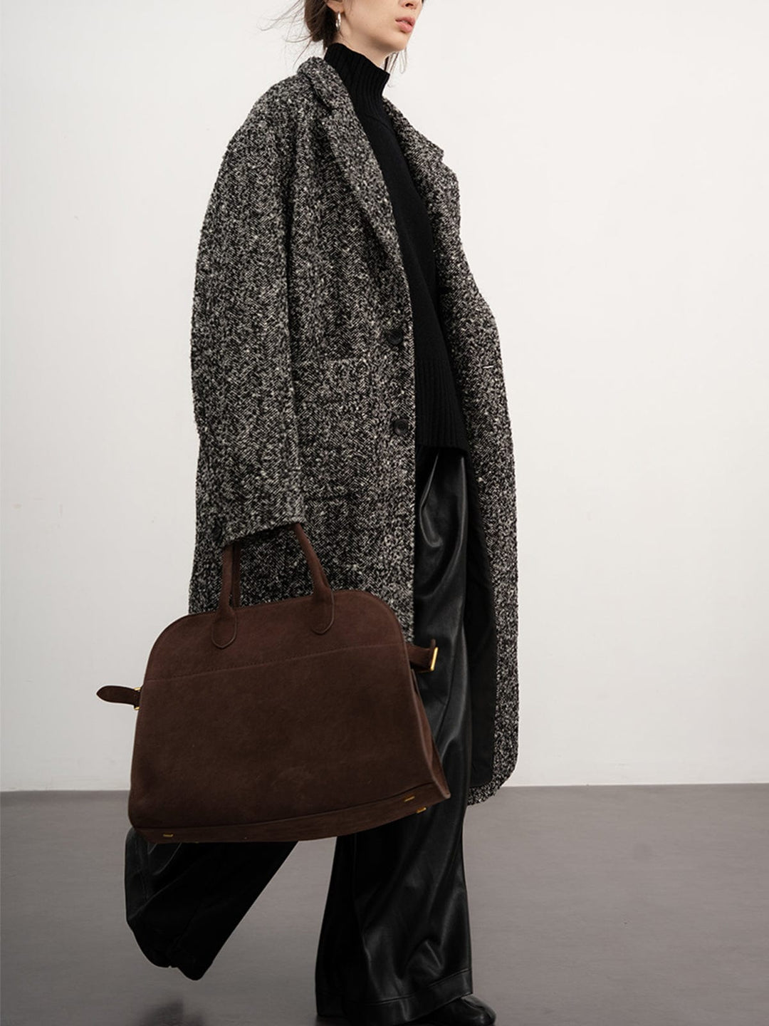 Yveline - Manteau en laine frisée