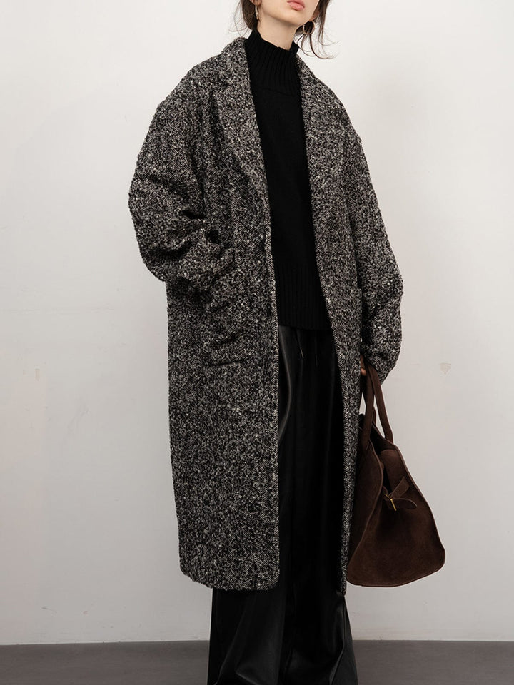 Yveline - Manteau en laine frisée