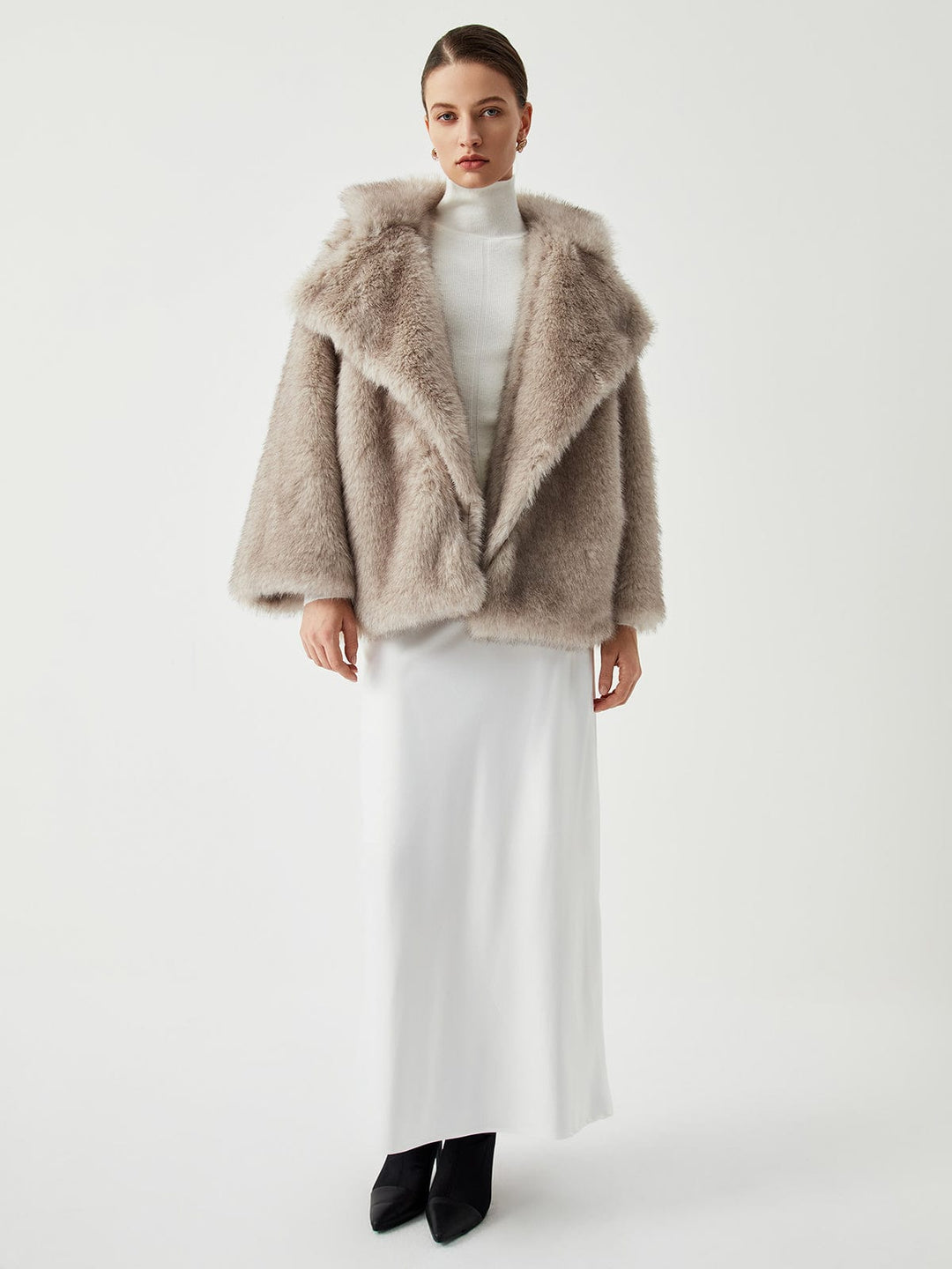 Manteau Oversize en Fausse Fourrure - Élégance et Confort
