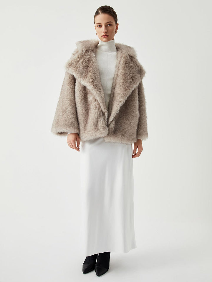Manteau Oversize en Fausse Fourrure - Élégance et Confort