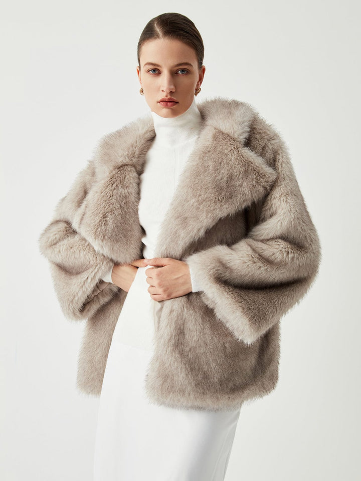 Manteau Oversize en Fausse Fourrure - Élégance et Confort