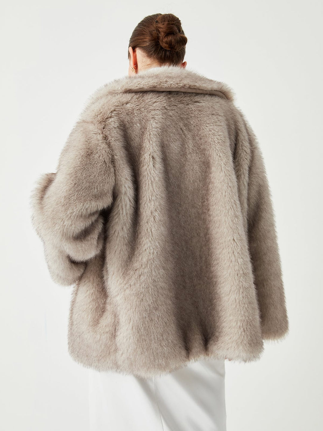 Manteau Oversize en Fausse Fourrure - Élégance et Confort