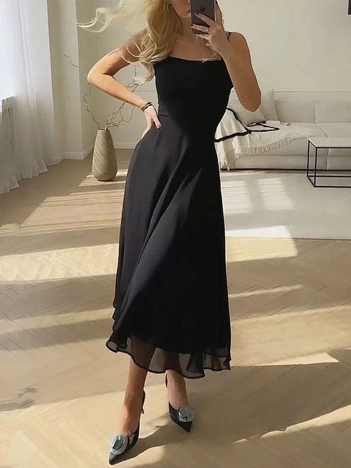 Robe Cami Maxi Élégante - Encolure Carrée
