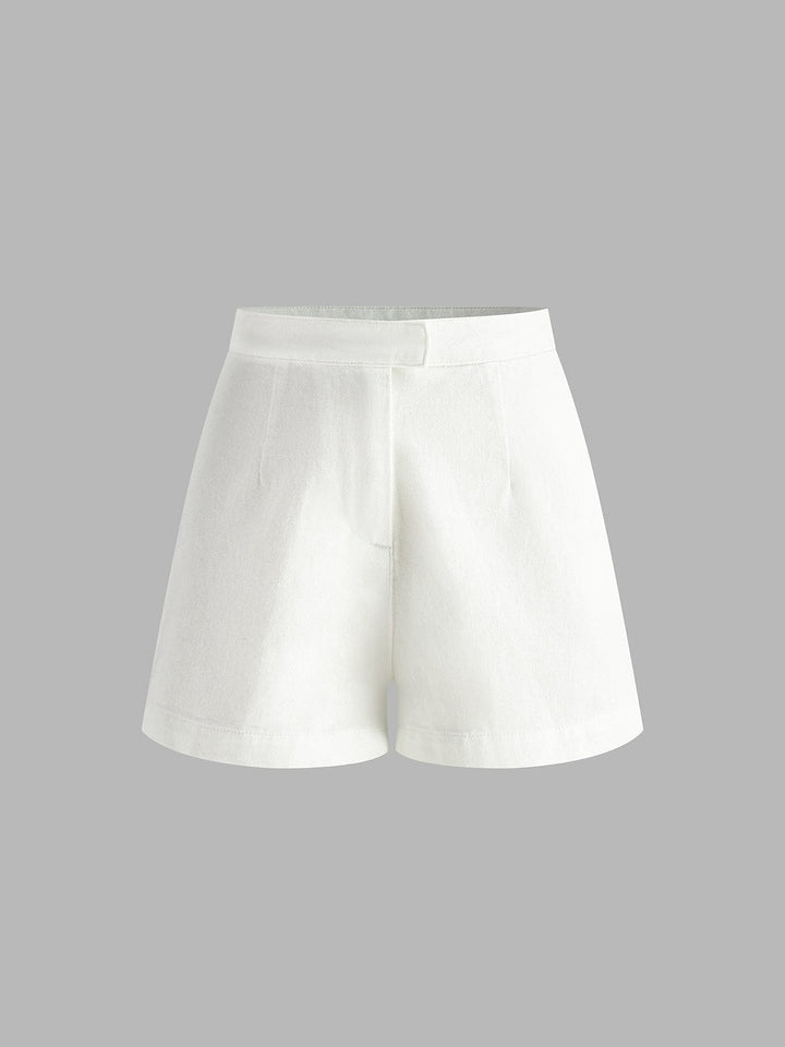 Ensemble Haut et Short en Denim – Élégance Décontractée