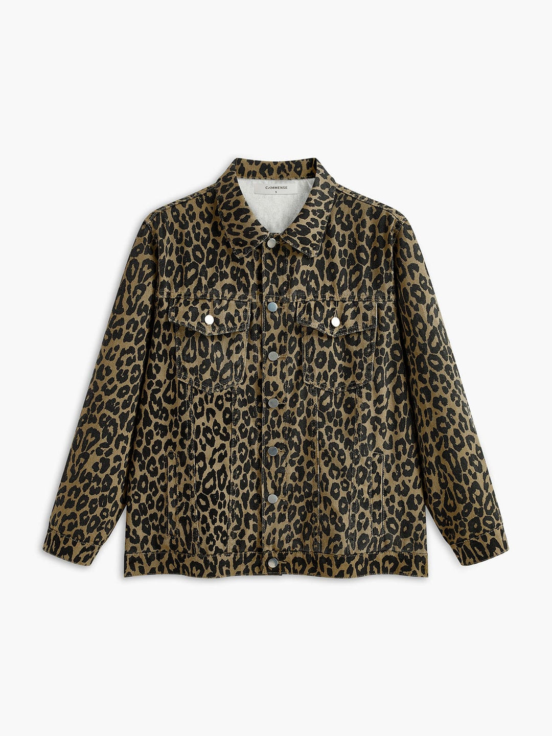 Blazer Imprimé Léopard à Boutons – Élégance et Confort au Quotidien