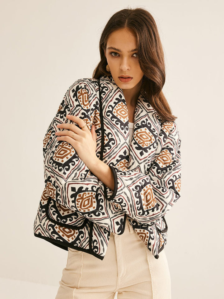 Veste à imprimé Bohème