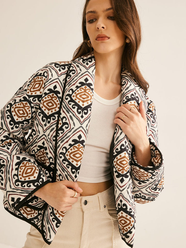 Veste à imprimé Bohème