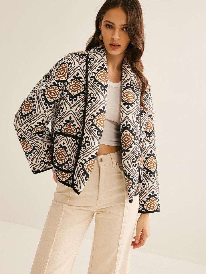 Veste à imprimé Bohème
