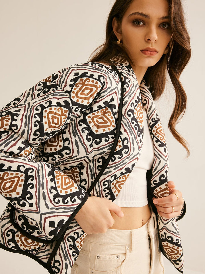 Veste à imprimé Bohème