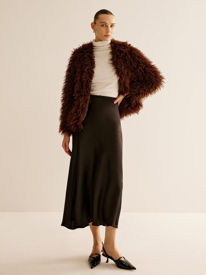 Manteau en fausse fourrure