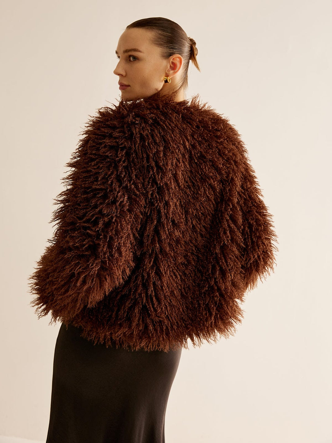 Manteau en fausse fourrure