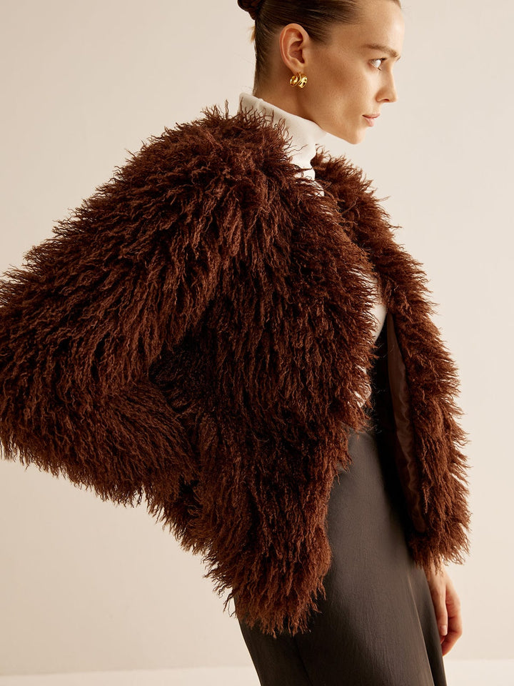 Manteau en fausse fourrure