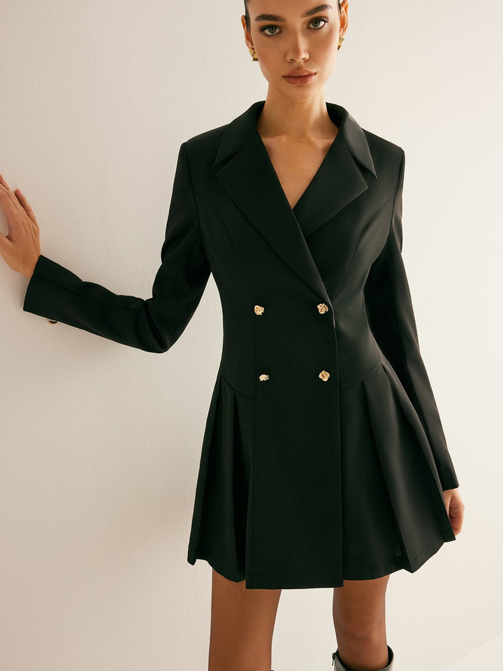 Veste-robe avec épaulettes