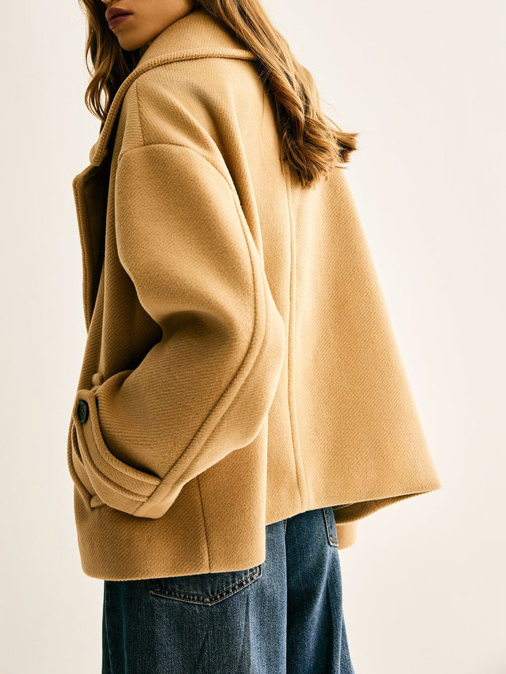 Astrid - Manteau casual en tissu tweed