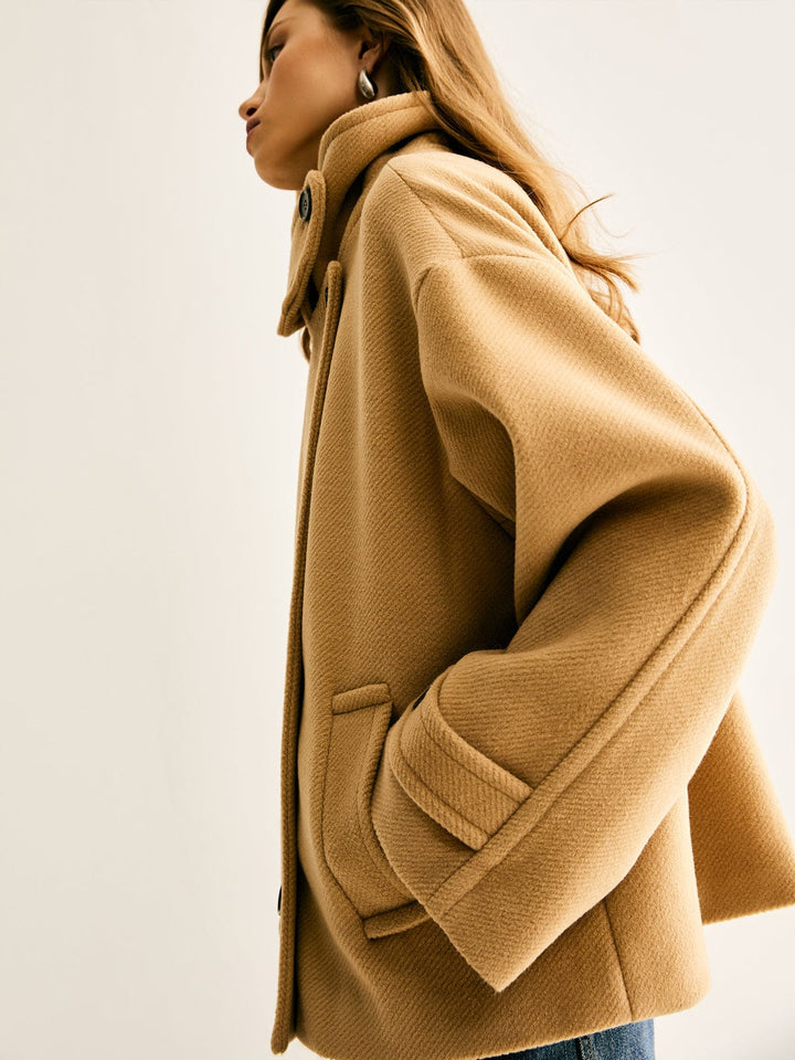 Astrid - Manteau casual en tissu tweed